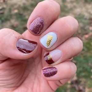 Rarity Nails- Fall is for Football